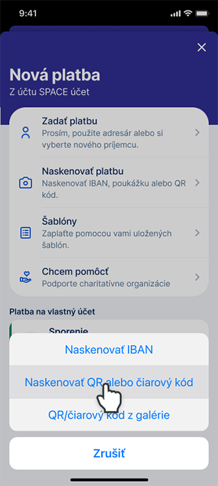 Ako platiť cez QR kód | Slovenská sporiteľňa