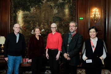 *** Local Caption *** Donnerstag, 29.10.2020: Jurysitzung der Erste Bank MehrWERT Jury im Hotel InterContinental, 1010 Wien; auf diesem Bild (v.l.): Andreas Ungerböck, Ruth Goubran (Erste Bank), Silvia Bohrn, Boris Manner, Viennale-Direktorin Eva Sangiorgi
