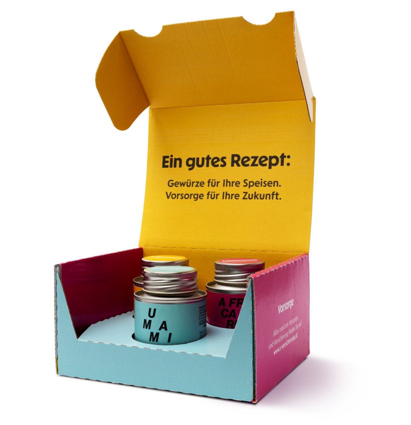 Kundengeschenk Gewürzbox bestehend aus 3 Gewürzmischungen