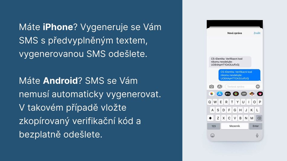Jak si aktivuji George klíč pomocí hesla a SMS krok 11
