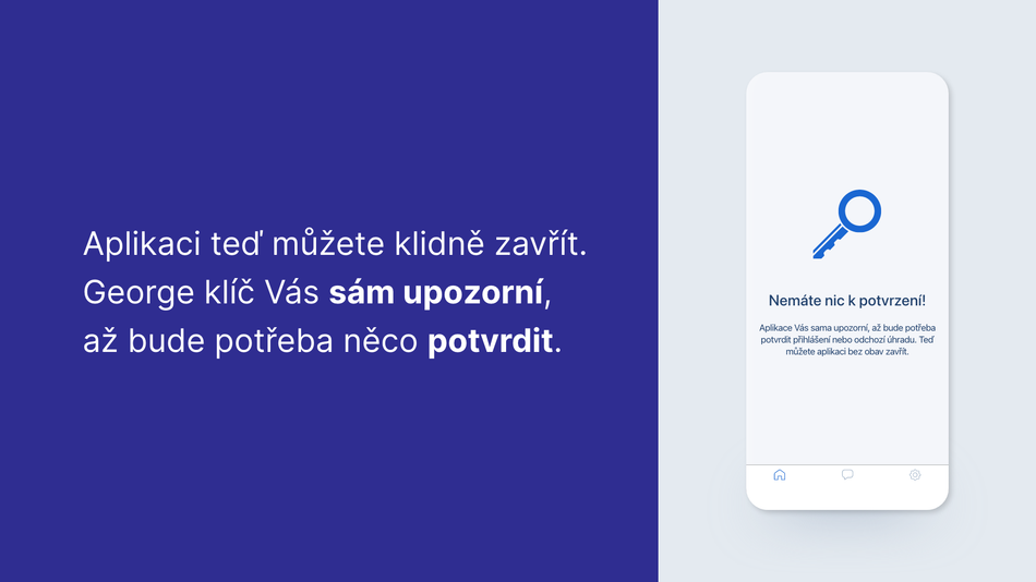 Jak si aktivuji George klíč pomocí hesla a SMS krok 14
