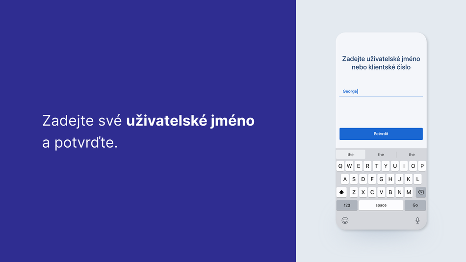 Jak si aktivuji George klíč pomocí hesla a SMS krok 5