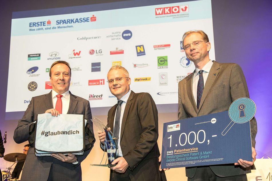 Dr. Joachim Seipelt (aws); Andreas Krug (GlucoTab); Ing. Mag. Karl Schiller (aws)