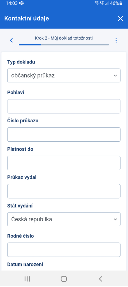 Jak nahrát doklad totožnosti do George