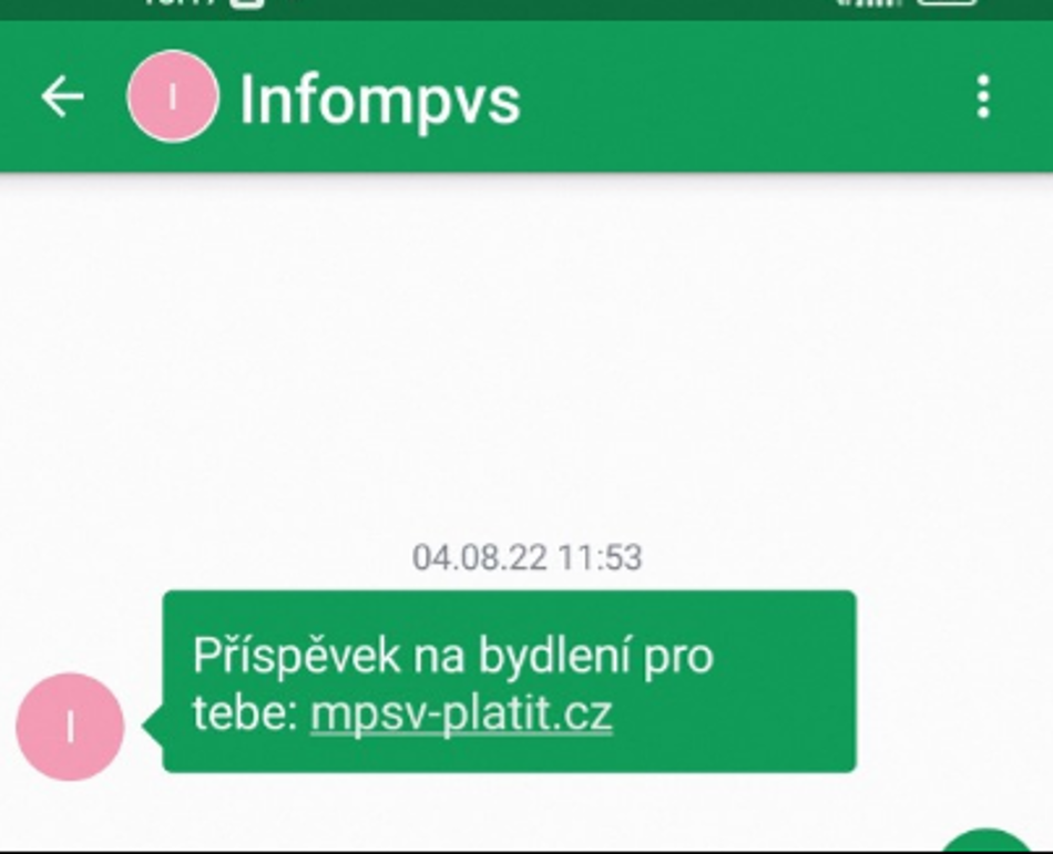 Podvodná SMS