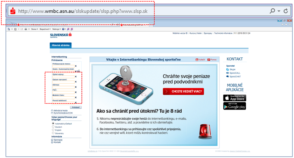 Phishing slsp
