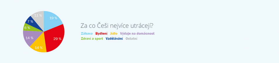Za co Češi nejvíce utrácejí