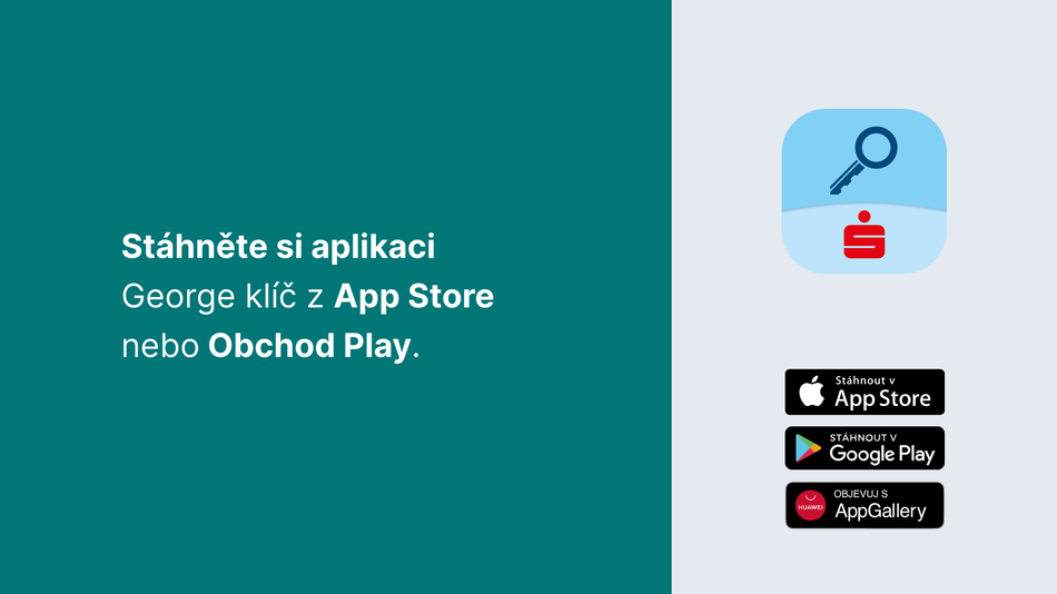 Jak začít používat aplikaci George klíč za pomoci Aktivačního kódu krok 2
