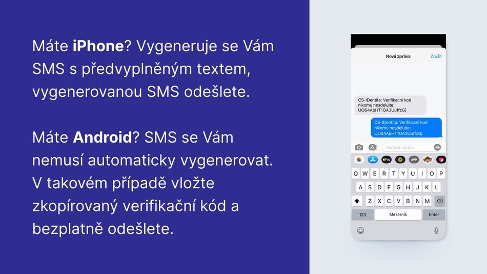 Jak si aktivuji George klíč pomocí hesla a SMS krok 10