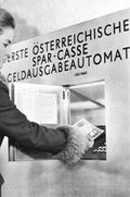 Der erste Geldausgabe-automat am Graben, 1968