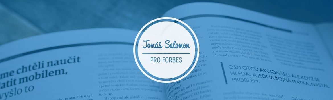 Tomáš Salomon pro Forbes