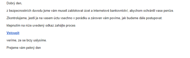 phishing ukázka