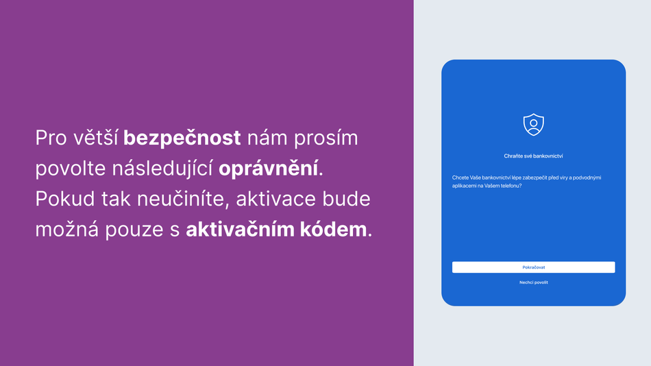 Jak si aktivuji George klíč na dalším zařízení krok 4