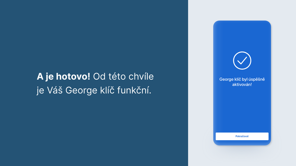 Jak si aktivuji George klíč na novém zařízení 15