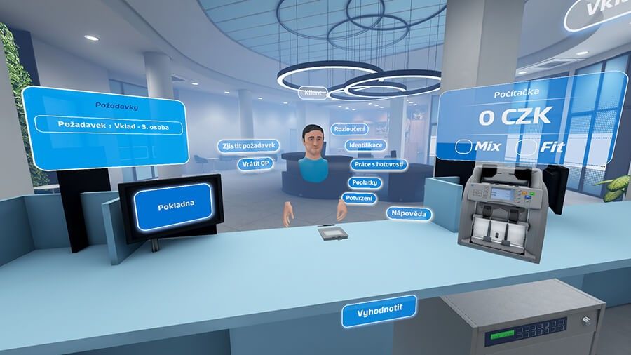 Školení v prostředí VR