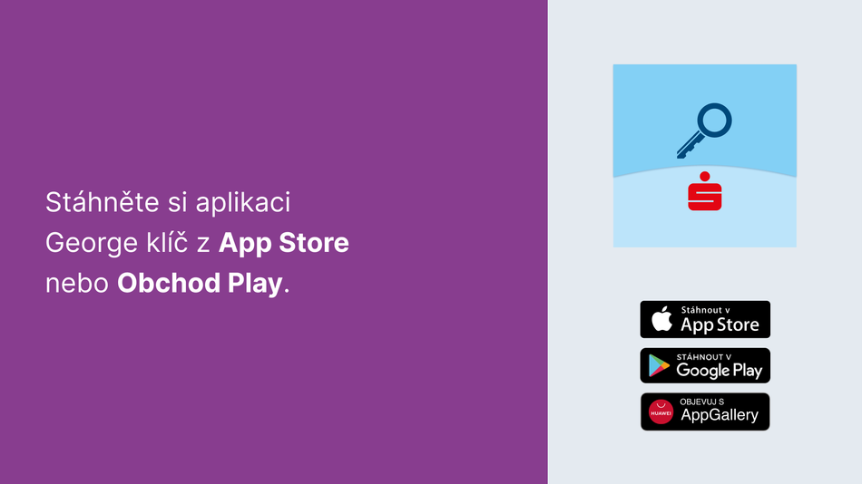 Jak si aktivuji George klíč na dalším zařízení krok 2