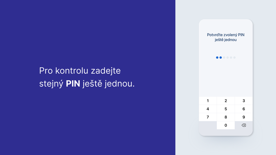 Jak si aktivuji George klíč pomocí hesla a SMS krok 13