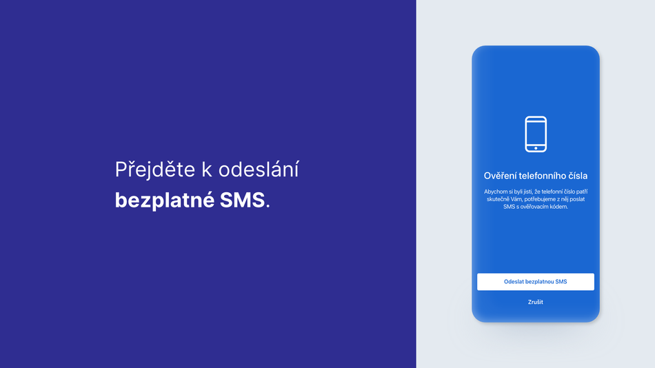 Jak si aktivuji George klíč pomocí hesla a SMS krok 9