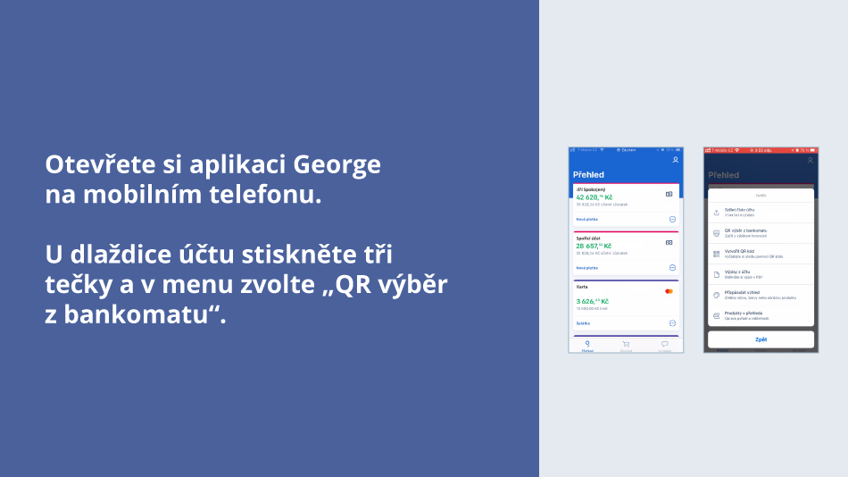 Jak vybrat peníze přes George?