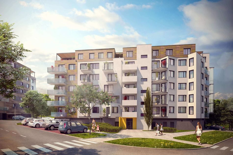 Bytové družstvo Kaskády Barrandov VII - prostředí Developerský projekt kaskády Barrandov VII