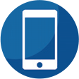 Blaues Icon Laptop