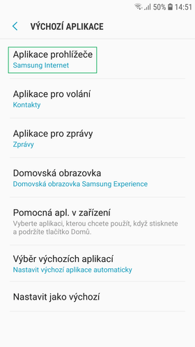 Změna prohlížeče - George v mobilu - krok 8