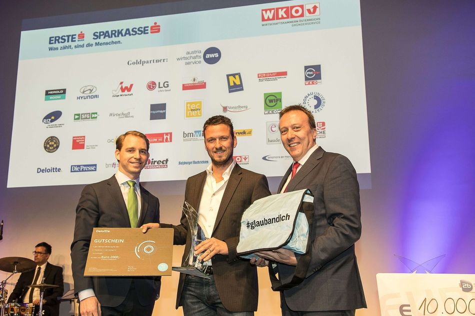 Mag. Stephan Karigl (Deloitte), Jasper Ettema (liimtec); Dr. Joachim Seipelt (aws)