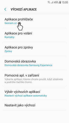 Změna prohlížeče - George v mobilu - krok 6