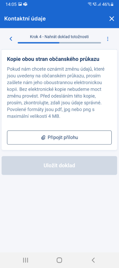 Jak nahrát doklad totožnosti do George