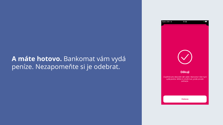 Jak použít službu QR výběr