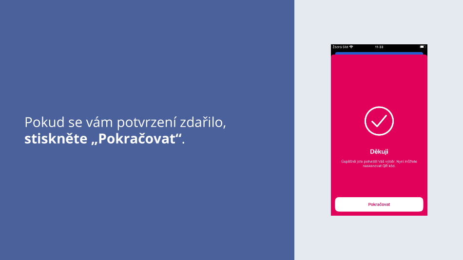 Jak použít službu QR výběr