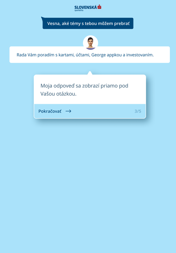 Komunikácia s hologramom Vesna