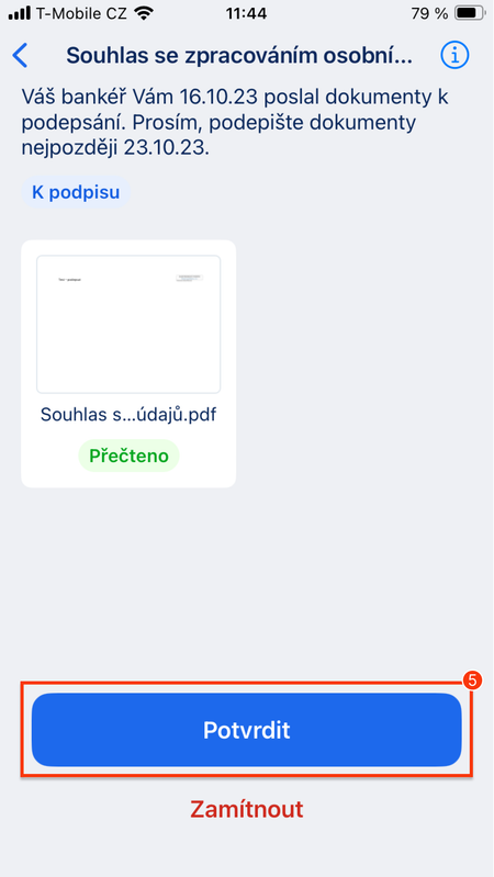 Dokumenty a jejich podpis přes George 5_mobil
