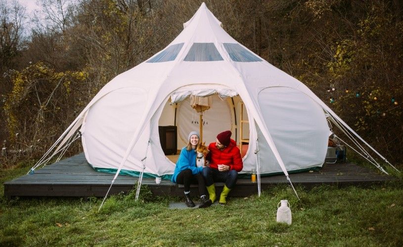 glamping kempování