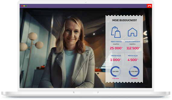 Online schůzka s bankéřem