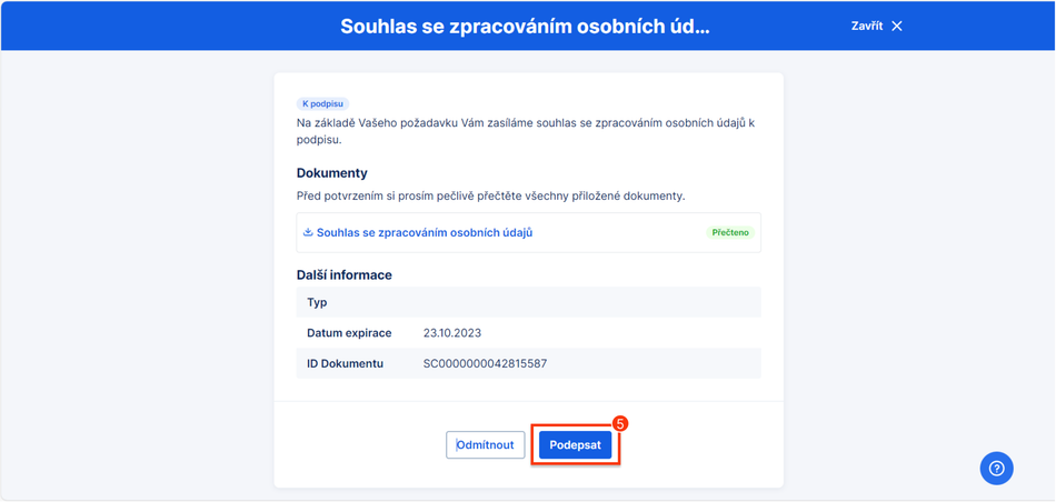 Dokumenty a jejich podpis přes George 4