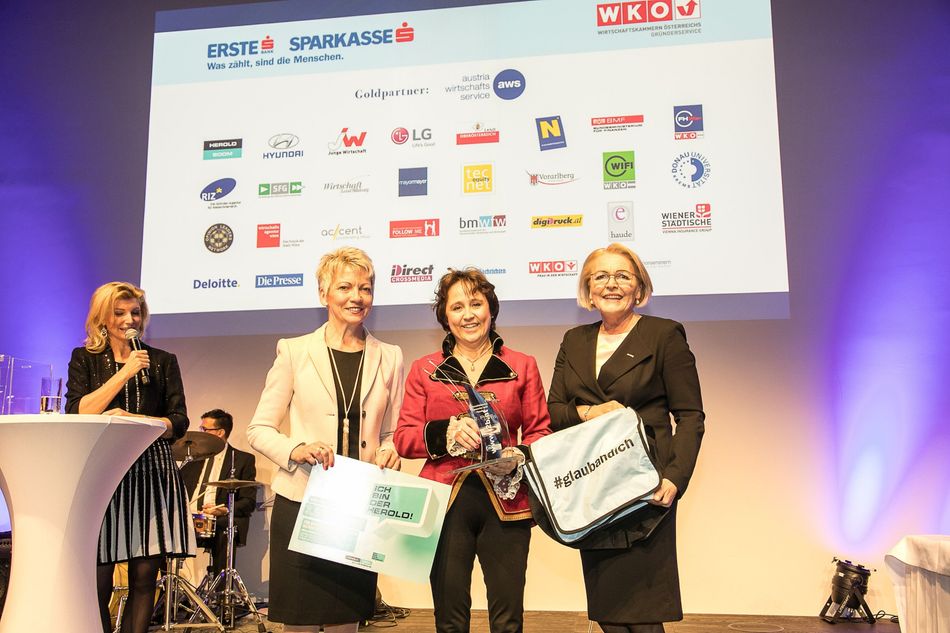 Dr. Margit Kaluza-Baumruker (Herold Business Data); Christiane Weninger (SIBA); Mag. Anna Maria Hochhauser (WKÖ)