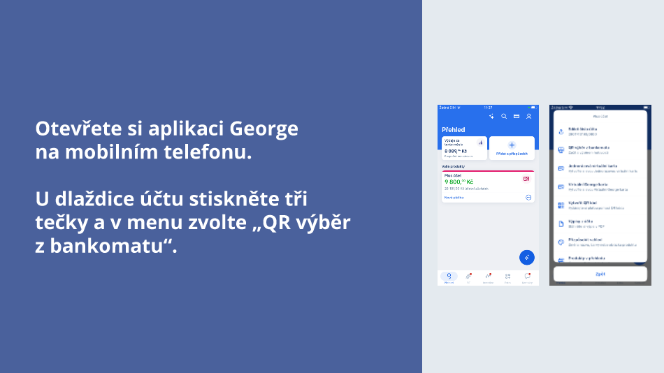 Jak použít službu QR výběr