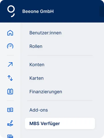 Wechsel von MBS zu EBICS: MBS VErfüger