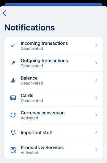 George App - Notifications