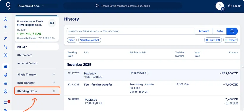 Access via a Specific Account