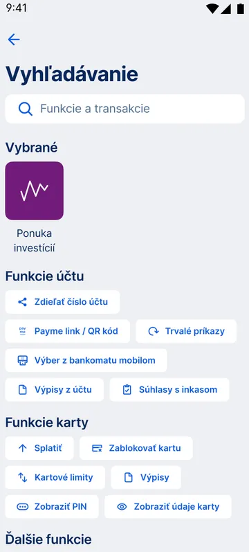 vyhľadávanie app
