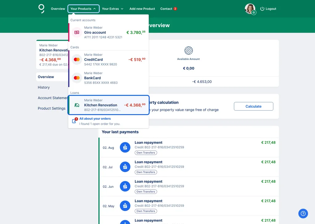 Loan in Your Products - George Web