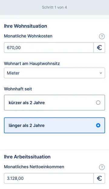 Klick-Kretdit Schritt 1