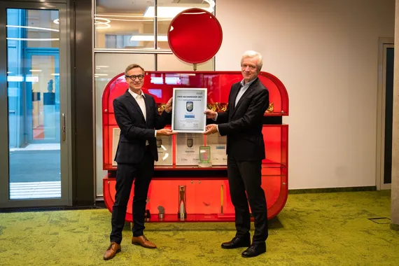 Foto mit Peter Strohmaier und Gerhard Fabisch