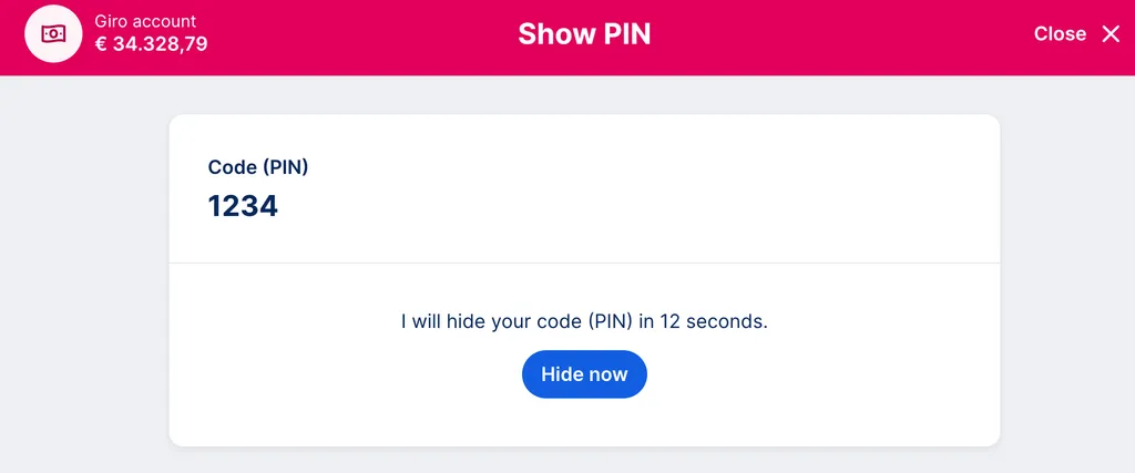 Show PIN - George Web