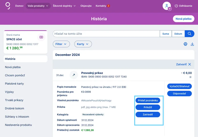 pridanie bločku web