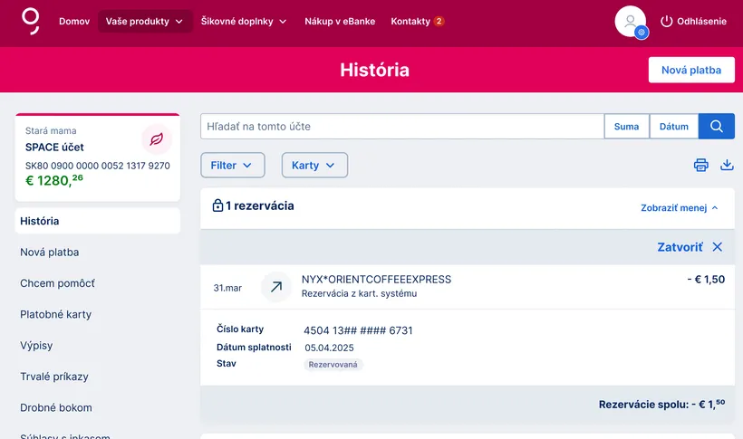 detail rezervácie web