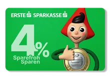 4% Sparefroh Sparen Karte