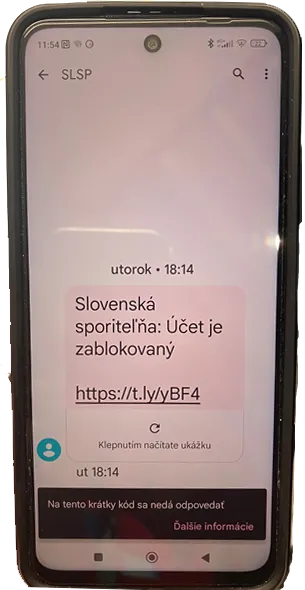 Príklad podvodného e-mailu